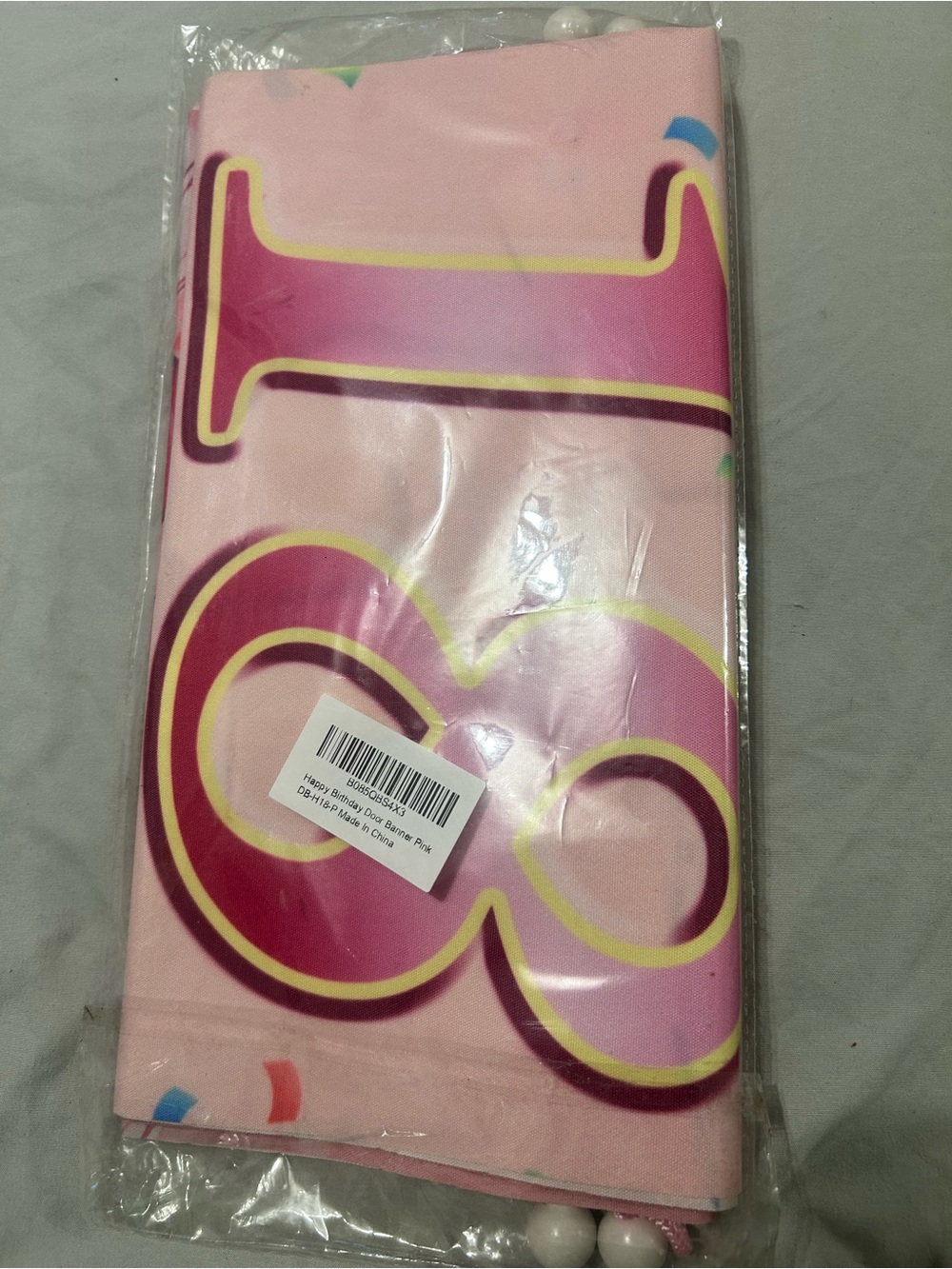 Pink '18' Birthday Party 2 Banners - Decorative Home Party Supplies